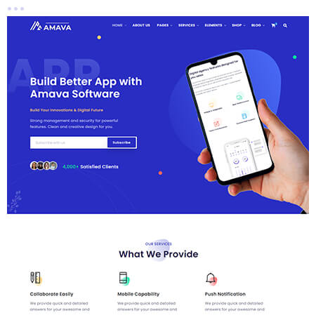 Startup Agency and SasS Business Template