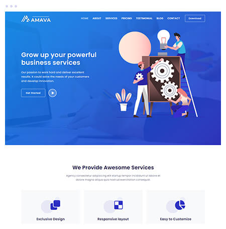 Startup Agency and SasS Business Template