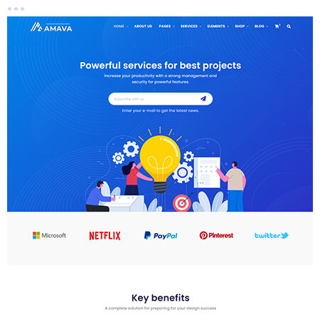 Startup Agency and SasS Business Template