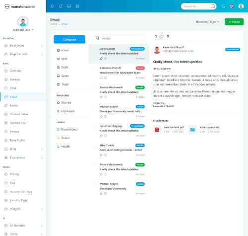 bootstrap admin template for crm