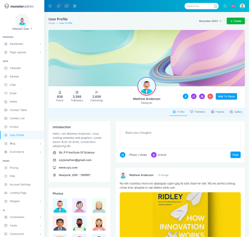 bootstrap admin template for crm